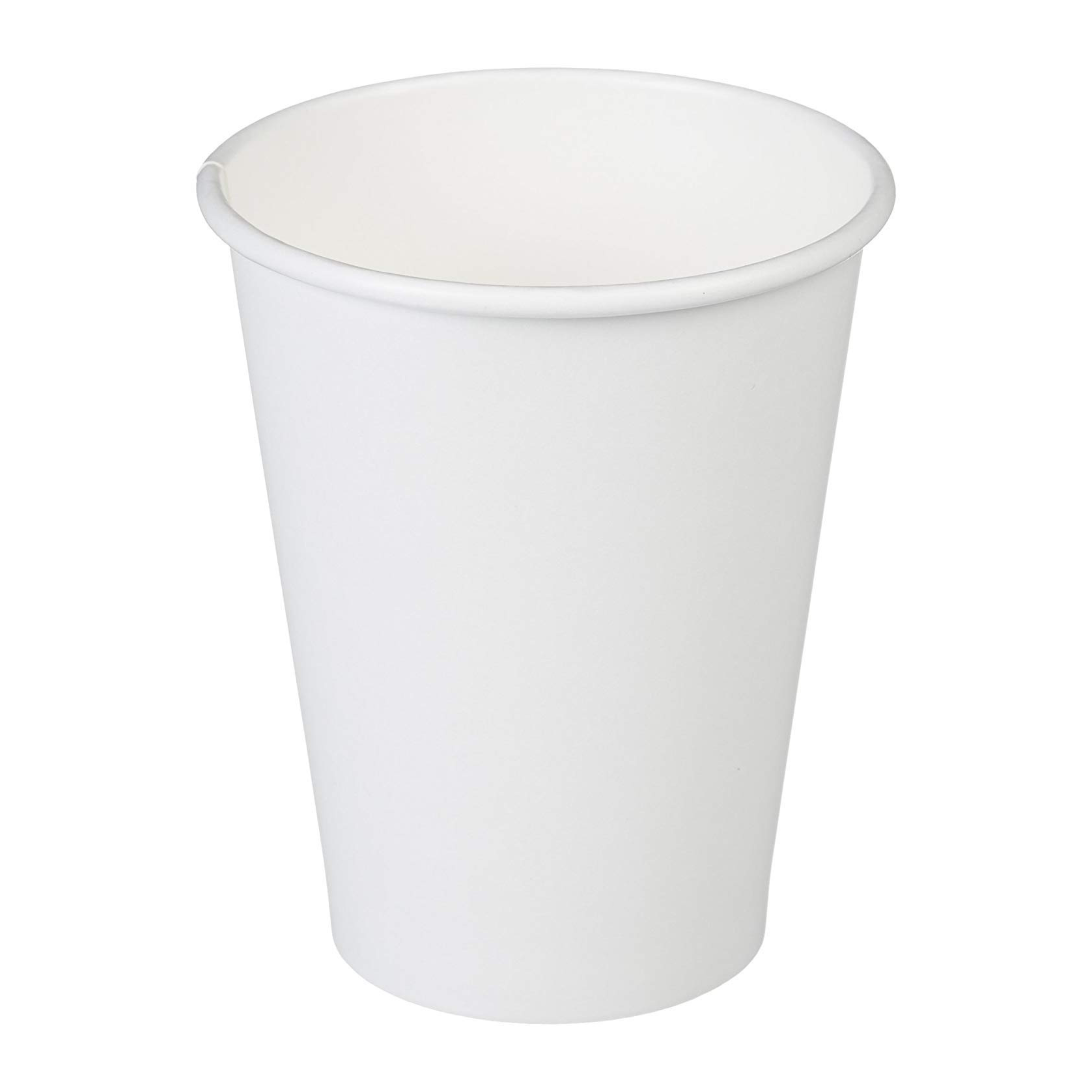 12oz Custom Paper Hot Cups - Ideal for Soda, Tea, & Beverages - White