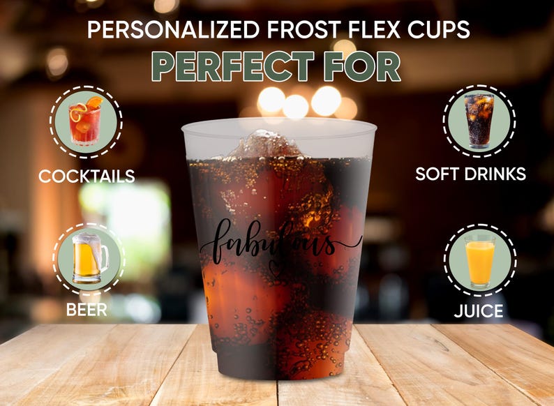 Custom Frost Flex Cups