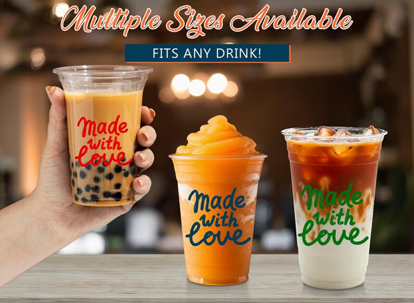 Personalized Soft Plastic Cups – Custom Printed Clear PET Plastic Party Cups for Weddings, Events, and Celebrations – Disposable