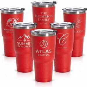 30 Oz Personalized Tumbler - Laser Engraved Stainless Steel Tumbler with Custom Name, Text or Logo - Image 4