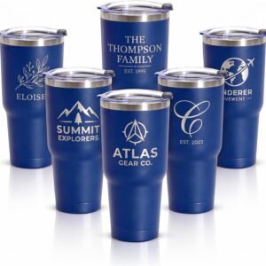 30 Oz Personalized Tumbler - Laser Engraved Stainless Steel Tumbler with Custom Name, Text or Logo - Image 3