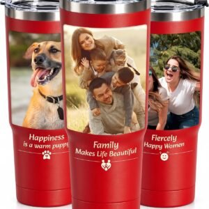 30 Oz Personalized Tumbler with Photo - Custom Stainless Steel Tumbler - Personalize with Photo, Logo, Name or Text - Image 5